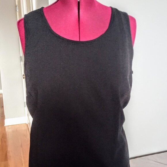 Coldwater Creek Sleeveless Black Tank Top - Picture 1 of 5